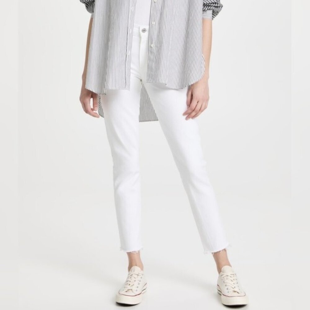 Citizens of Humanity Premium Vintage Ella Raw Hem White Jeans Size 32 New - Picture 10 of 10